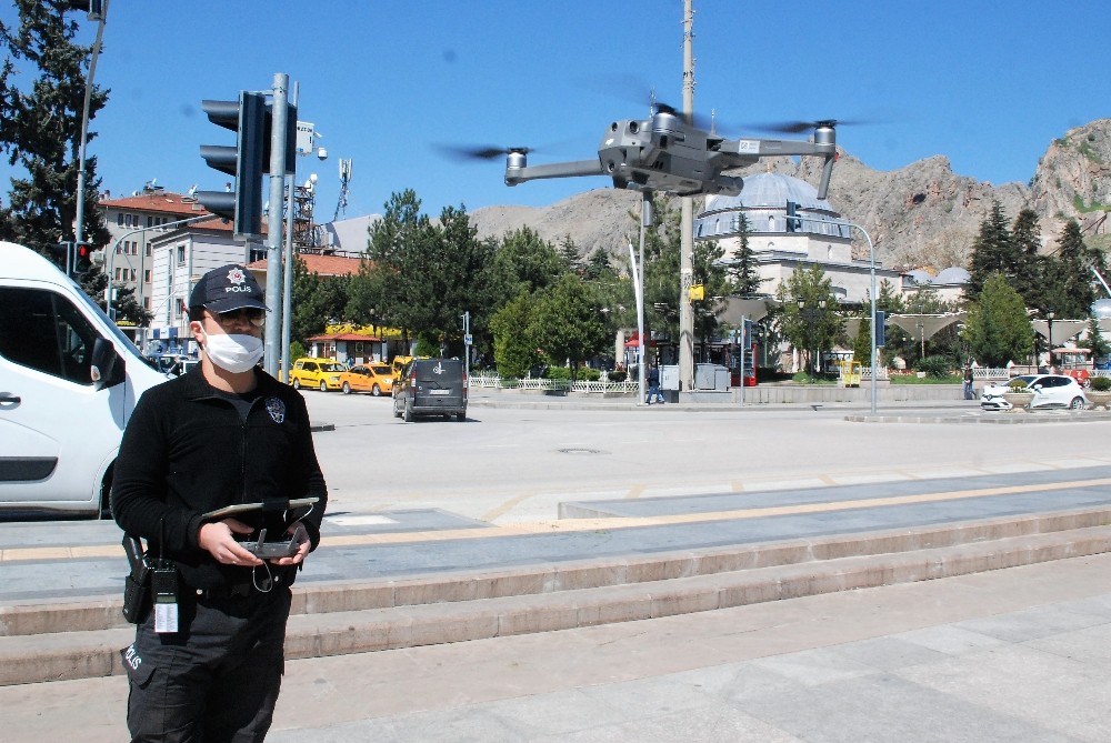 Drone ile sosyal mesafe denetimi 