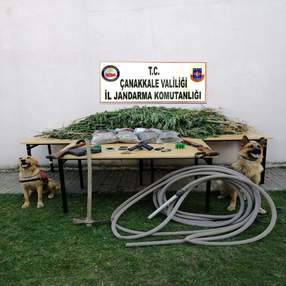Drone ile uyuşturucu baskını 