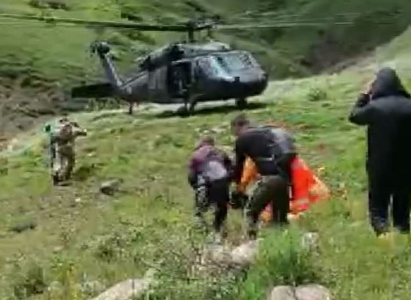 Dronla kayıplar arandı!