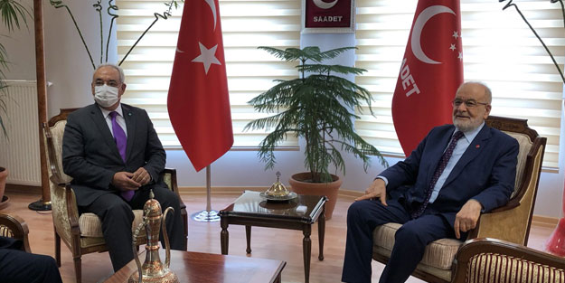 DSP lideri, Karamollaoğlu ile görüştü