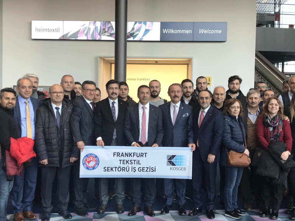 DTO heyeti tekstilin kalbinin attığı Heimtextil Fuarı’na katıldı 