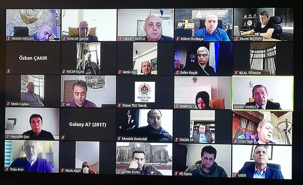 DTSO meclis toplantısı video konferansla yaptı 