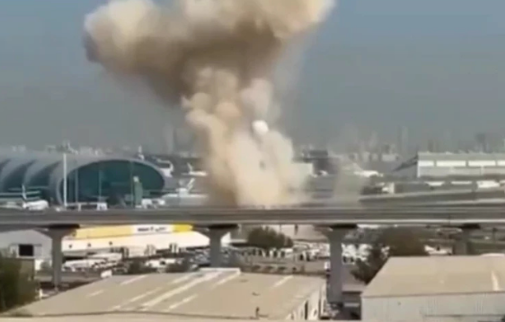 Dubai Havalimanı yanıyor! İran İHA’ları yakıt tanklarını vurdu