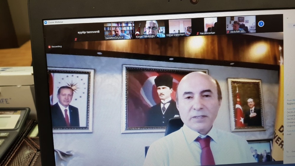 DÜ’de online senato toplantısı 