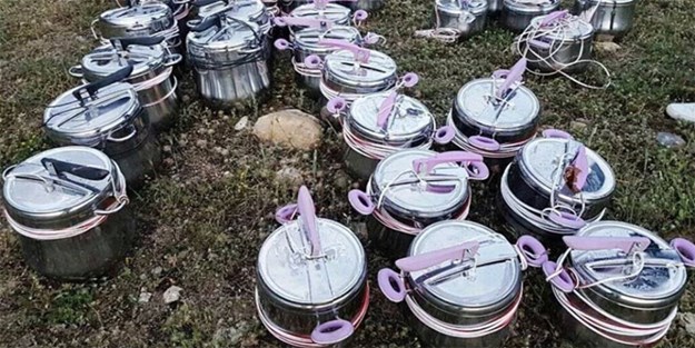 Düdüklü tencere içerisinde 722 kilo patlayıcı ele geçirildi!