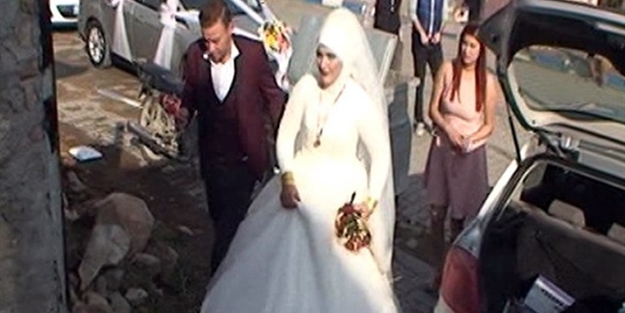İşkenceden korkan damat bakın nerede bulundu