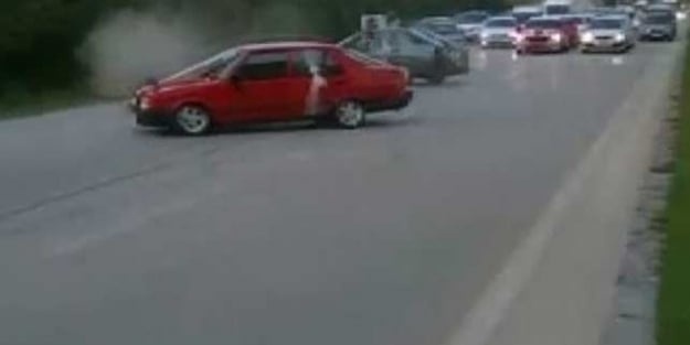 Düğün konvoyunda drifte 10 bin 20 lira ceza