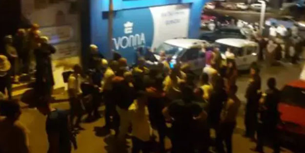 Düğün konvoyunun önünü kesince ortalık karıştı