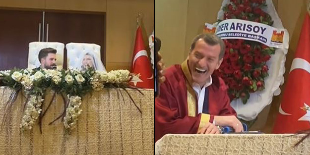 Düğün töreninde ilginç anlar! Damat ‘Evet’ demek yerine Ronaldo'yu taklit etti