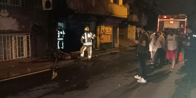 Dükkanı kundaklayıp kaçtılar!