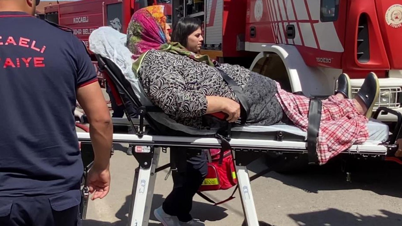 Dumanı gören yaşlı kadın fenalık geçirdi