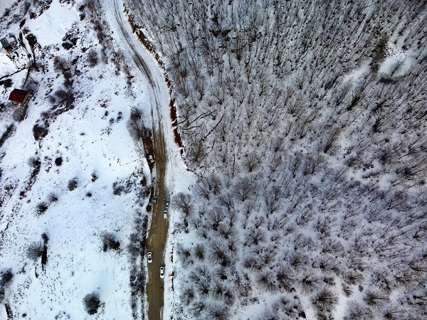Dumanlı Yaylası beyaza büründü