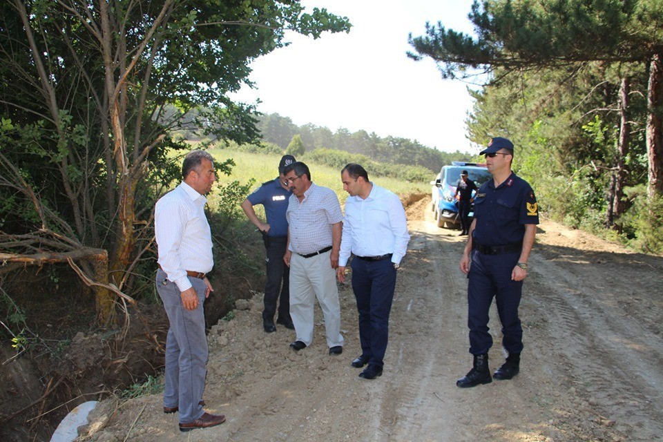 Dumlupınar’da Kızılcaköy Gölet yolu alt yapı çalışmaları tamamlandı 