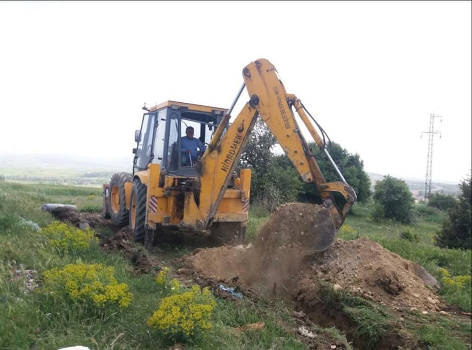 Dumlupınar’da su deposu yapım çalışmaları 