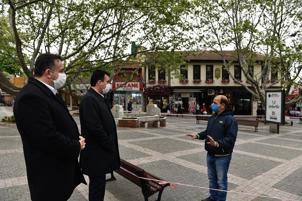 Dündar’dan çarşı esnafına moral ziyareti 