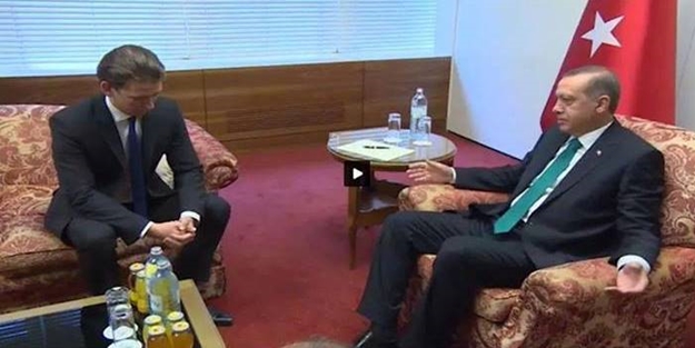 'Dünkü çocuk' Kurz, Erdoğan karşısında kedi gibi oldu