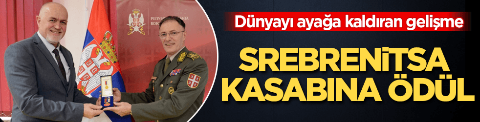 Dünya ayağa kalktı! O ülkeden Srebrenitsa kasabına ödül