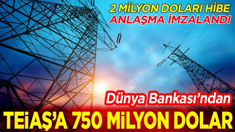 Dünya Bankası’ndan TEİAŞ’a 750 milyon dolar