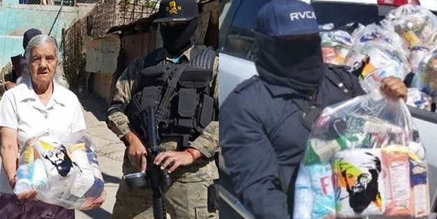 Dünya bu olayı konuşuyor! 'Usame bin Ladin' fotoğraflı yardım dağıttılar