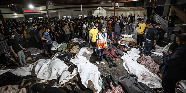 Dünya katliamı 'kınayarak' seyrediyor! BM'den İsrail'in hastane saldırısına ilişkin açıklama