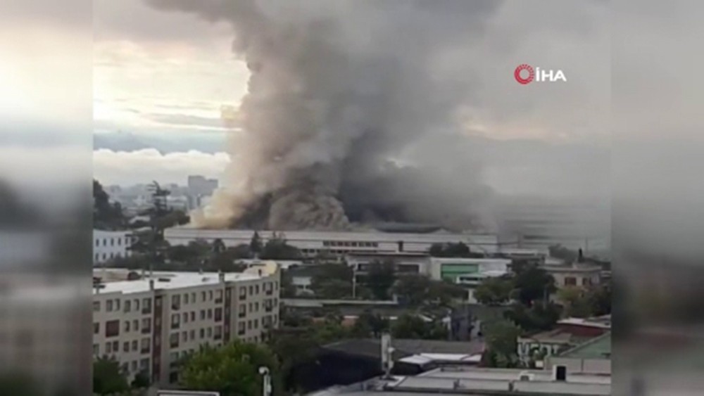 Dünya Kupası stadı alev alev yandı