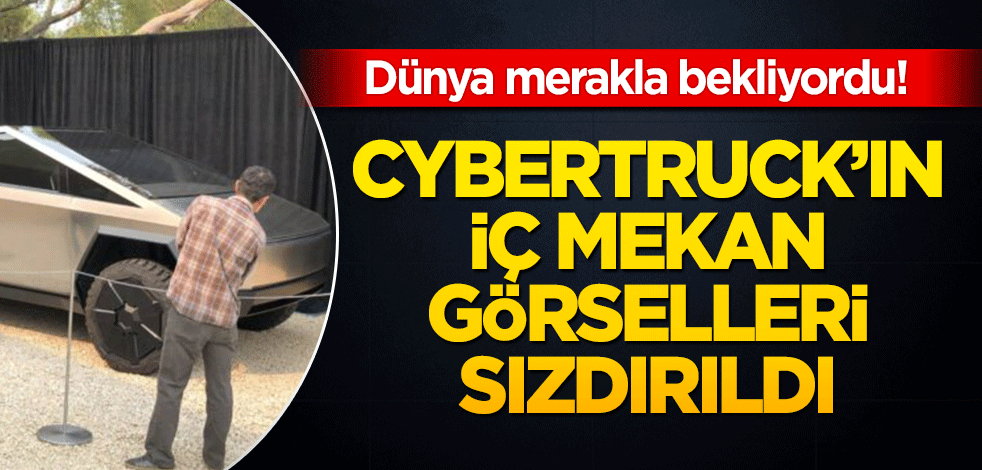 Dünya merakla bekliyordu! Cybertruck’ın iç mekan görüntüleri sızdırıldı