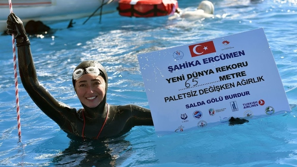 Dünya Rekortmeni Şahika Ercümen, Akyaka Azmak’ta dalış gerçekleştirilecek 