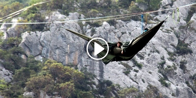 Dünya rekoru! İpte 100 saat asılı kaldı!