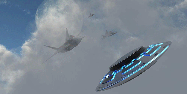 Dünya şokta! Savaş uçakları, UFO aracını vurdu