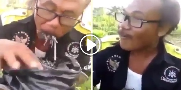 Dünyada böyleleri de var: Avuç avuç çivi yiyen adam