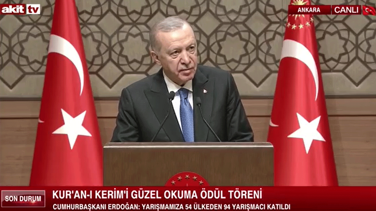 Dünyanın en güzel yarışmasında konuşan Erdoğan: İnsanlık adına utanç verici