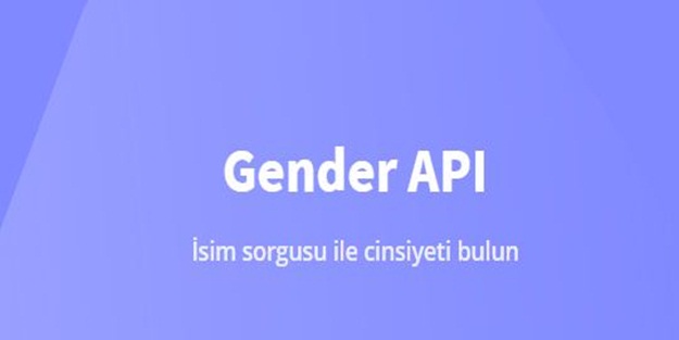 Dünyanin en iyi Gender Api Sistemi sizlerle