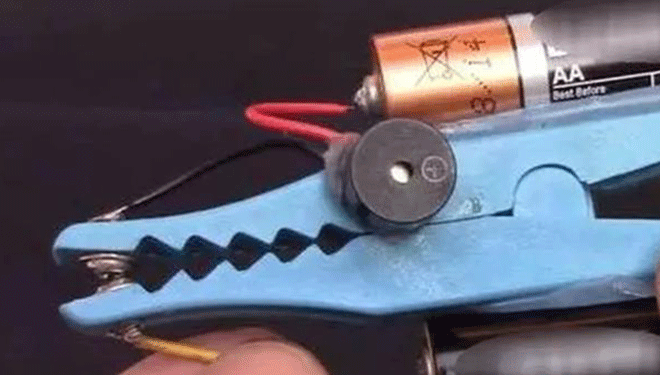 Dünyanın en 'tuhaf' güvenlik sistemi! Mandal ve pil yardımıyla bakın neler yaptı