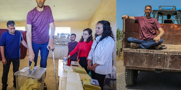 Dünyanın en uzun insanı da oyunu kullandı