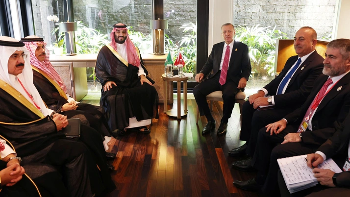 Dünyanın gözü bu görüşmede! Erdoğan, Muhammed Bin Selman'la bir araya geldi