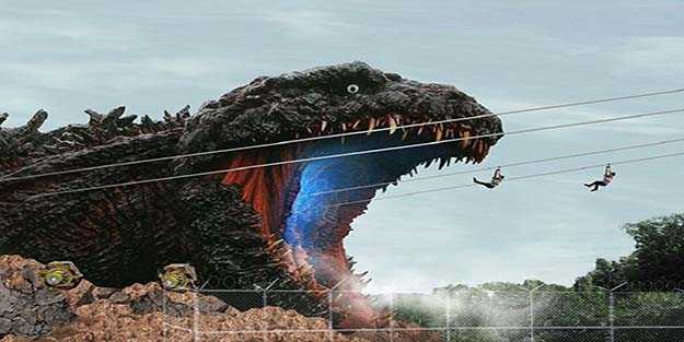 Dünyanın ilk gerçek boyutlu Godzilla parkı açılıyor