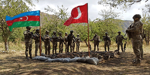 Dünyaya net mesaj! Türkiye ve Azerbaycan askerleri o bölgede