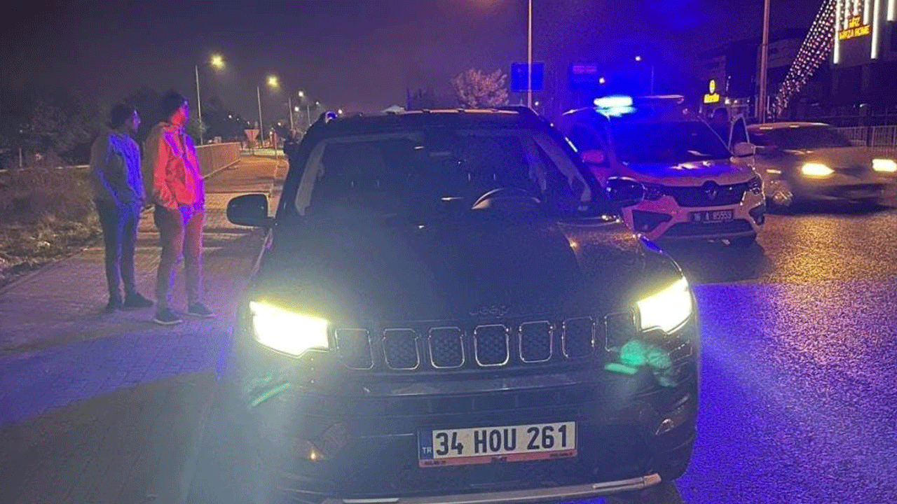 'Dur' ihtarına uymadı 10 km sonra paketlendi