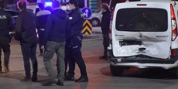 'Dur' ihtarına uymayan şüpheli ekip aracına çarptı