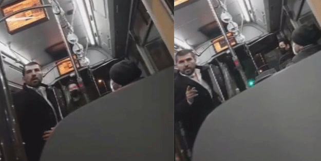 Durakta durmayan İETT şoförü, yolcuyu tehdit etti