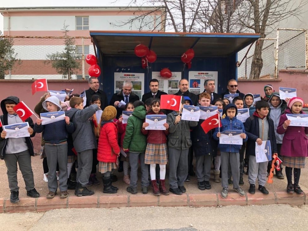 Durakta Matematik projesi tamamlandı. 