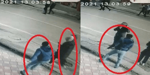 Durduk yere saldırıya uğradılar! Adam hiç tanımadığı kadının burnunu kırdı