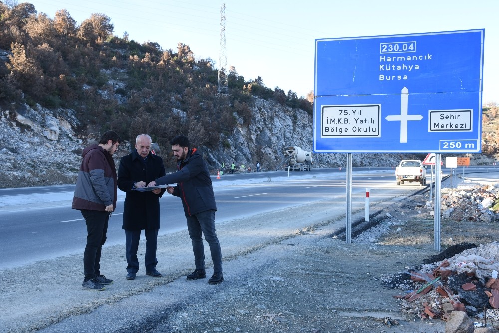 Dursunbey çevre yolu güzel bir görüntüye kavuşacak 