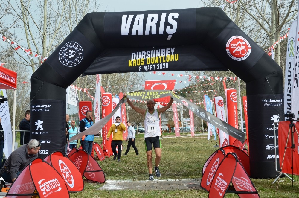 Dursunbey Kros Duatlon yarışları nefes kesti 