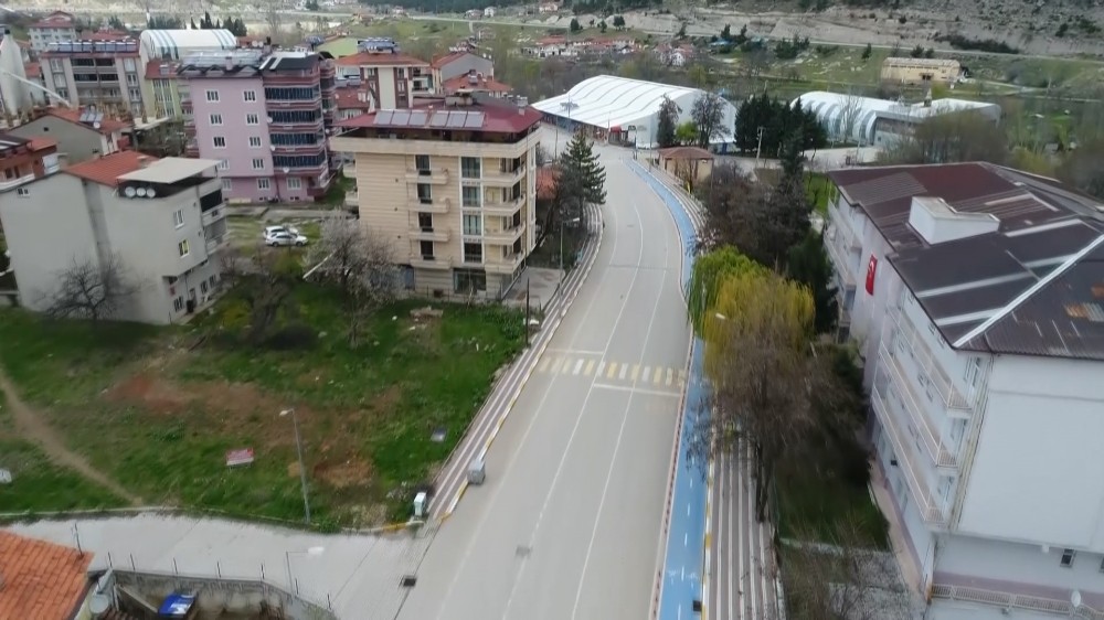 Dursunbey’de caddeler sessiz 