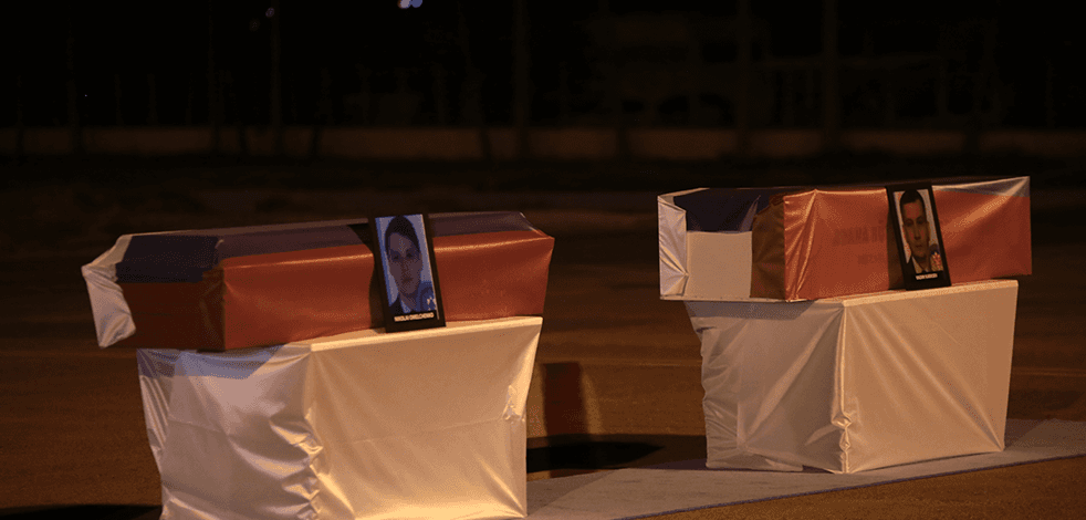 Düşen yangın söndürme uçağında yaşamını yitiren 5 Rus için Adana'da tören düzenlendi