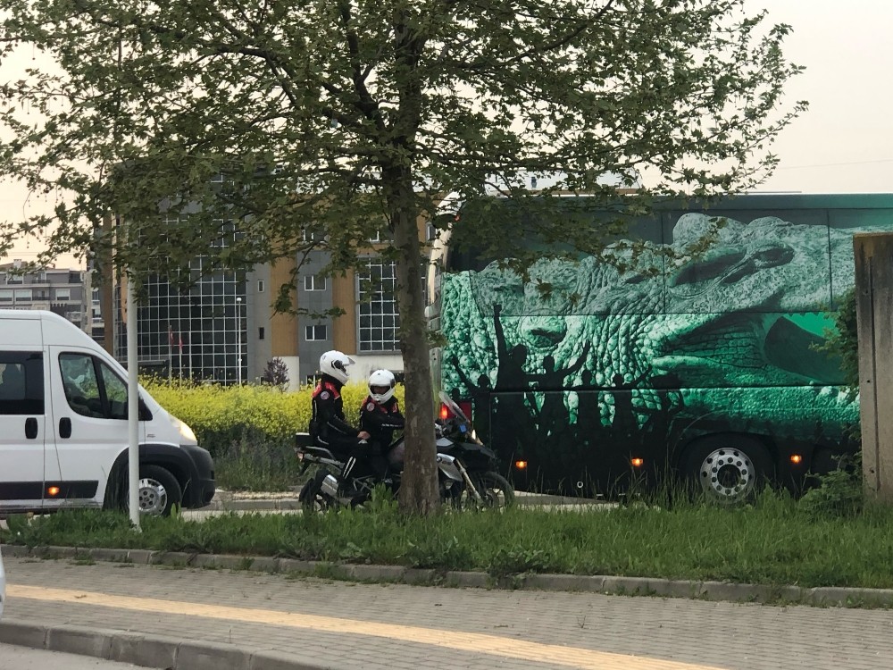 Düşme hattında yer alan Bursaspor’a polisten yoğun önlem 