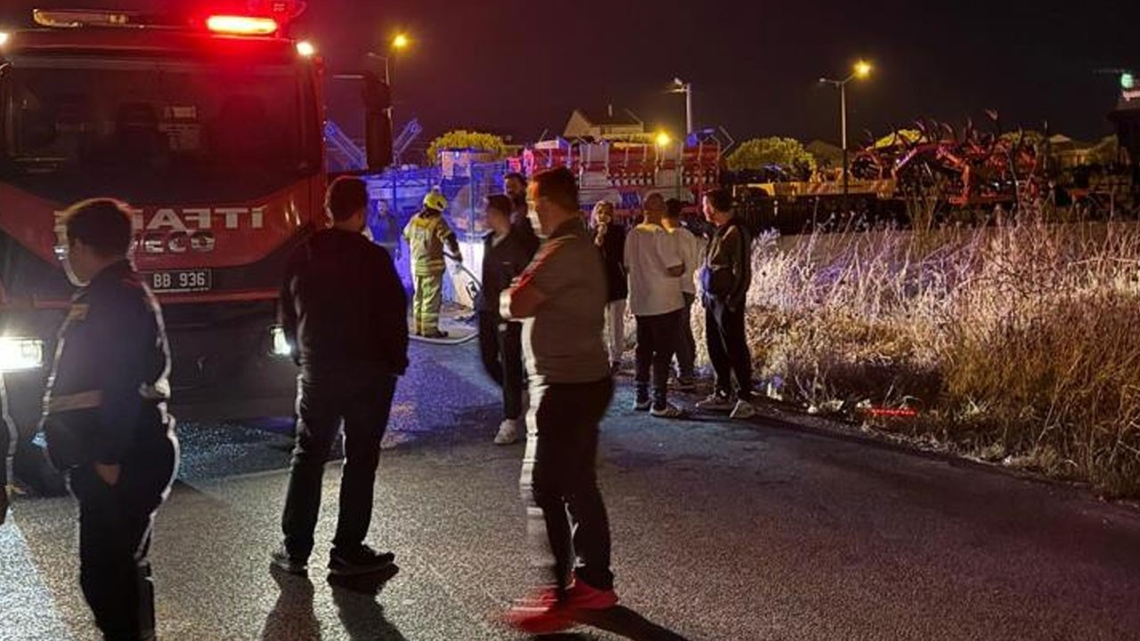 Duvara çarpan motosiklet alevler içinde kaldı! 1 ölü, 1 yaralı