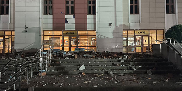 Düzce depreminin meydana getirdiği hasar böyle görüntülendi