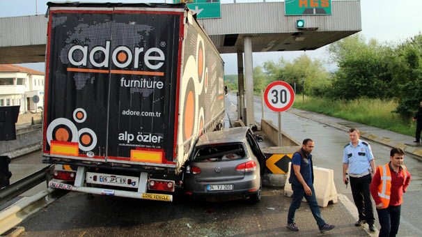 Düzce'de TEM'de kaza